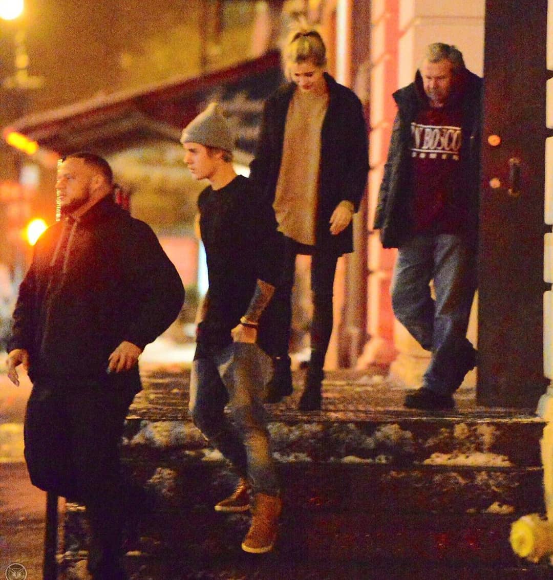 February 2, 2015. Justin and Hailey out in NYC.