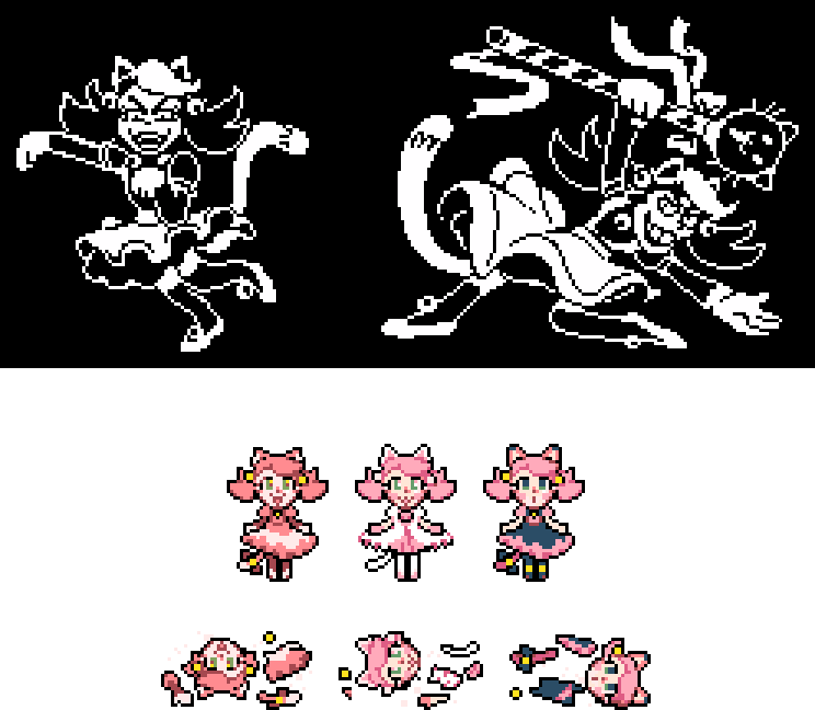 “mad mew mew sprites (&amp; other outfits..?) cc @kecl3on” .