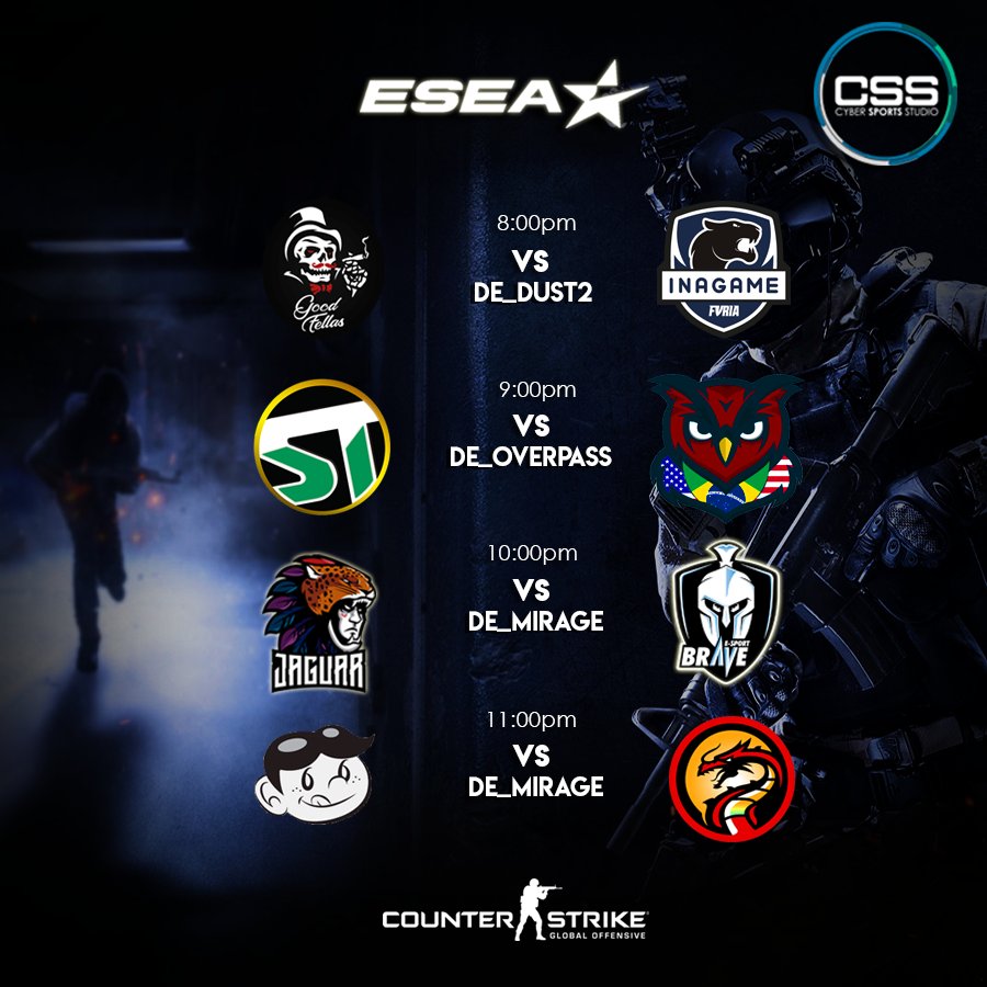 csportstudios's tweet photo. LIVE NOW
#Goodfell4s 🇦🇷🇺🇾 🆚 @furiagg 🇧🇷-⏰ 20:00 hrs (-5GMT )
#Team_Verum 🇺🇸 🆚 #ShoteSports 🇵🇪-⏰ 21:00 hrs 
#TeamJaguarAcademy 🇬🇹 🆚#BraveESports 🇵🇪- ⏰ 22:00 hrs 
#The_Soybois 🇺🇸 🆚 #RYZEN_DRAGONS 🇵🇪- ⏰ 23:00 hrs 

🎥 https://t.co/AUlCIz0NOT https://t.co/P3ZqmSsEpc