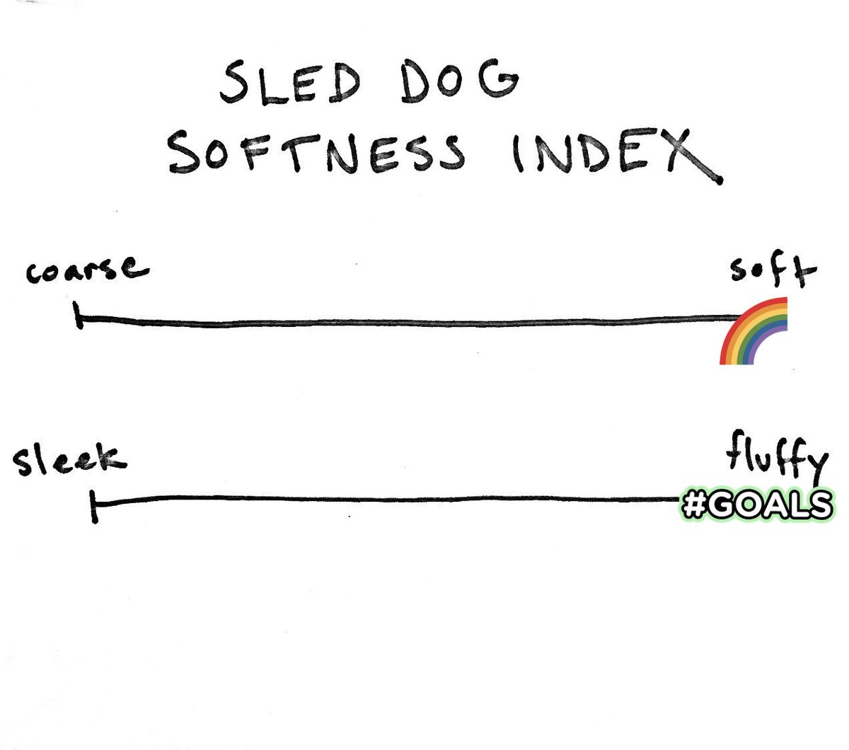Boudica is the second-softest dog on the whole team. Her fur reaches whole new dimensions of softness. Don’t get me started on her ears! It is a good thing they are on opposite sides of her head, because if they were closer together, they would break the laws of physics. 17/10