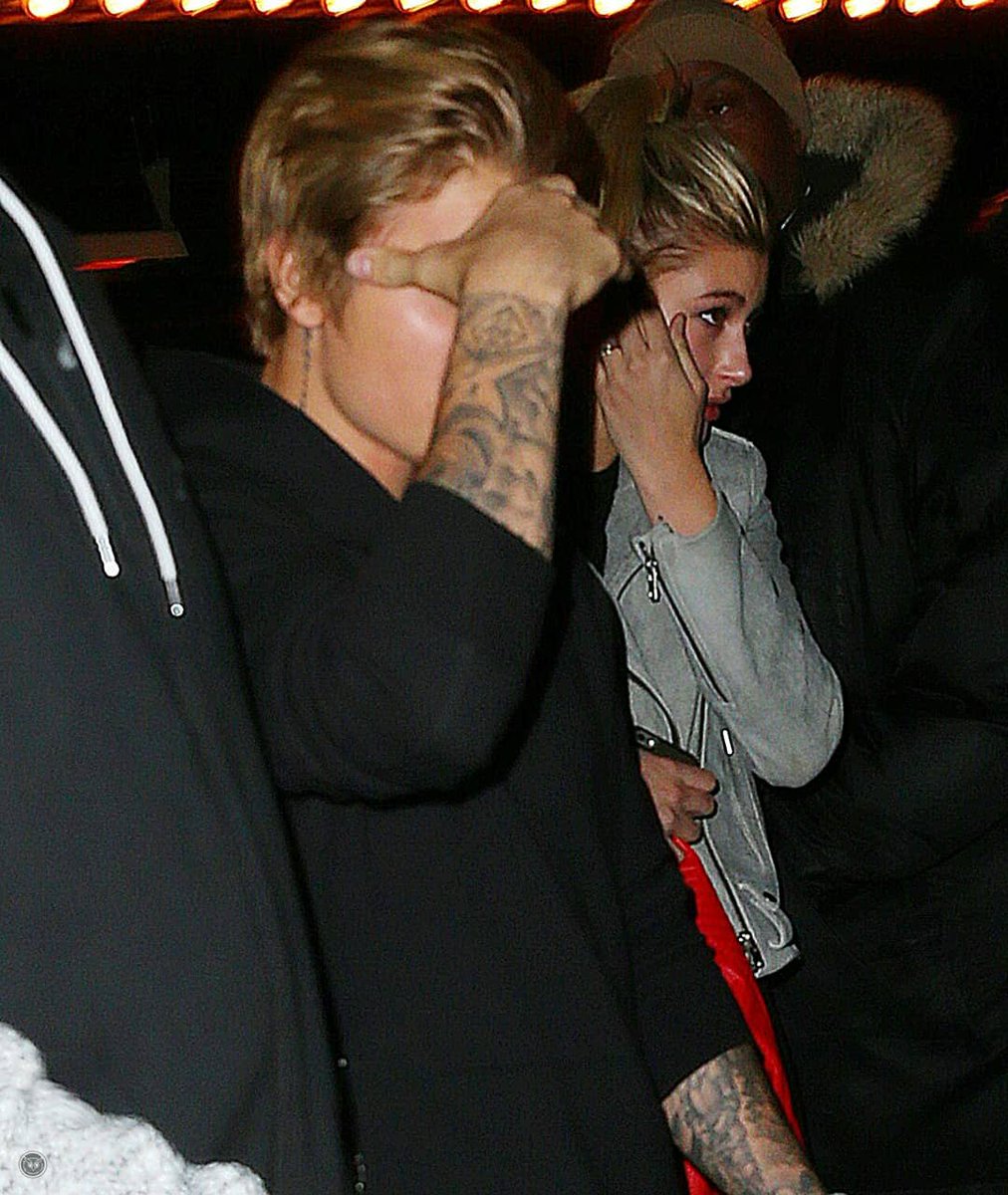 February 13, 2015. Hailey and Justin leaving a club in NYC.