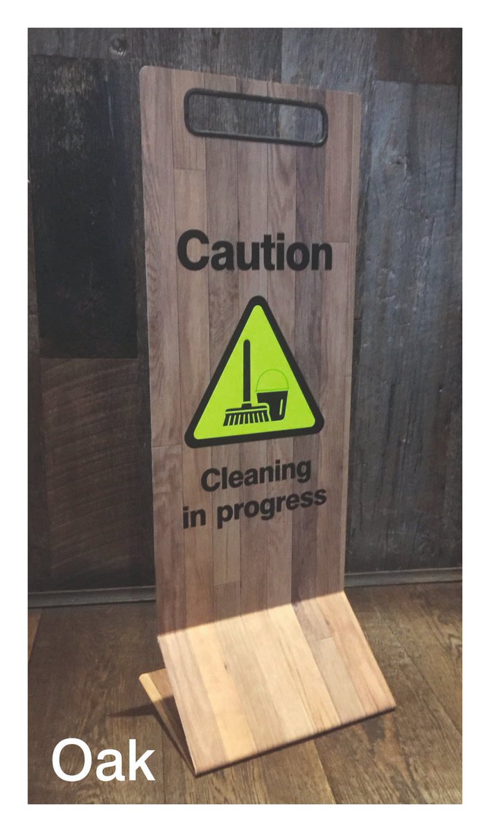 SignWorkshop's tweet photo. Our #newdesign #unique and #stylish #floorsign is available in 3 #woodeffect #finishes to match your #brand: #oak #rustic and #deepmahogany. Choose your finish, choose your message, add your #companylogo #signdesign #ukdesigner #brandidentity  #healthandsafety #safetysigns https://t.co/SFMPZxfq5m