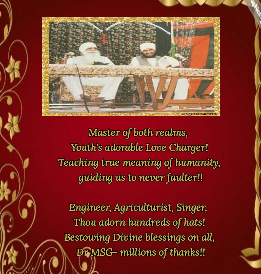 TheWelfareWork's tweet photo. #2DaysToGuruGaddiDiwasOfStMSG
@derasachasauda 
@Gurmeetramrahim 
Heavenly Moment of They Spiritual Coronation The Sacred Occasion of Enternal Celebration... In the History of Spiritualism 
https://t.co/9IqiEYErD1 https://t.co/j03zrCfI9r
