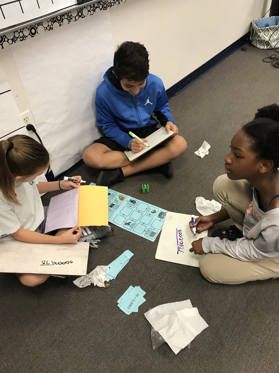 rreevesrisd's tweet photo. I love the learning and competition in our classroom today! #dividingdecimals #mpenation #RISDGreateness https://t.co/DQRTUrJlwM
