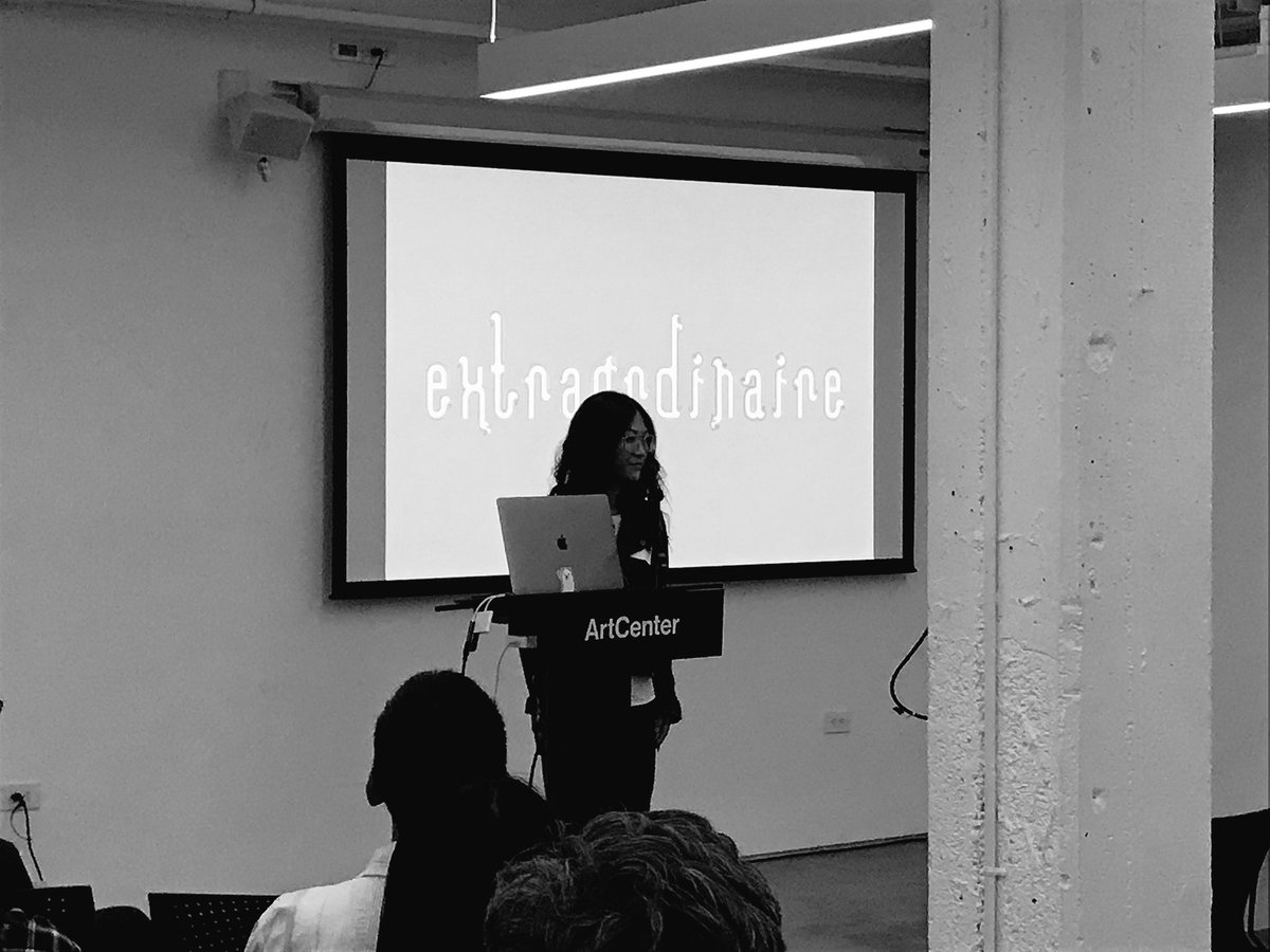 TypeThursdayLA's tweet photo. Kaitlyn is sharing her typeface, Extraordinaire, letters inspired by fire clouds. #typethursday #TypeThursdayLA #typography #design https://t.co/GhnLFikr9H
