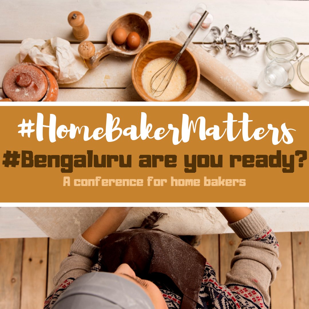 #HomeBakerMatters 
#coming early October to #bengaluru 

A must attend all day conference for home bakers... dedicated to all things baking! 

<a href="/debbiedares/">Debolina Ray</a> <a href="/salloni/">MasalaChic</a> <a href="/2blissofbaking/">2blissofbaking</a> #bake #bakers #homebakers #baking  
<a href="/dhempe/">Hrish Thota</a> <a href="/nivedithg/">Nivedith Gajapathy</a> <a href="/monikamanchanda/">Monika 👩🏼‍🍳🍽</a> <a href="/baketitude/">shalini gupta</a>