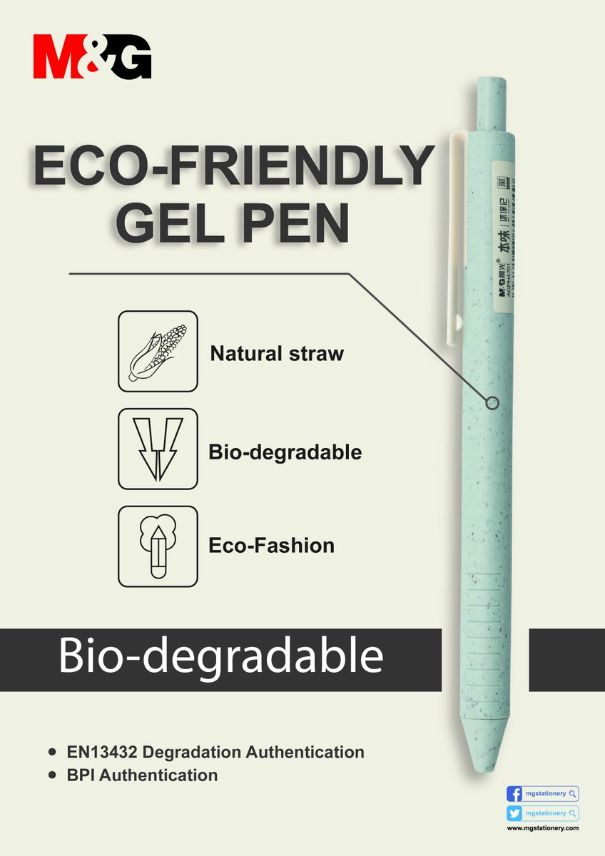 MGSTATIONERY's tweet photo. ECO-FRIENDLY GEL PEN
Not only made in China, we Created in China! https://t.co/C3SFouHhvS