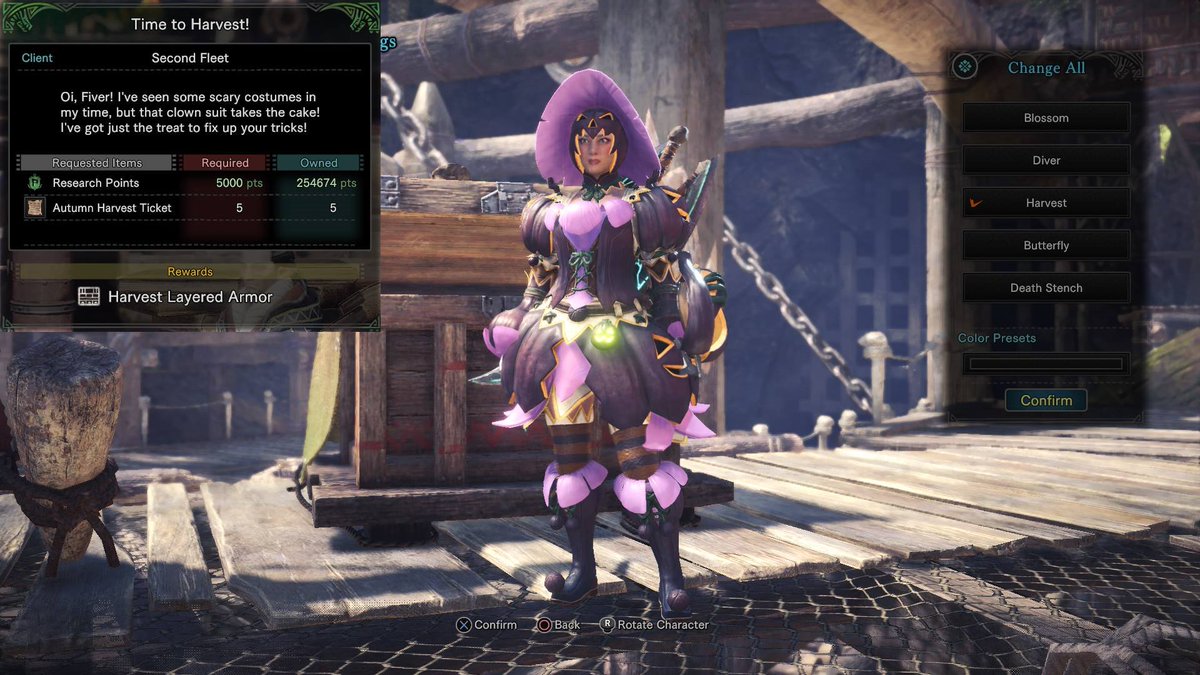 Download Toro On Twitter To Get Both The Harvest Armor Set And Layered Armor Versions All You Need To Do Is Collect Enough Harvest Tickets From Doing The Daily Bounties That Will Be