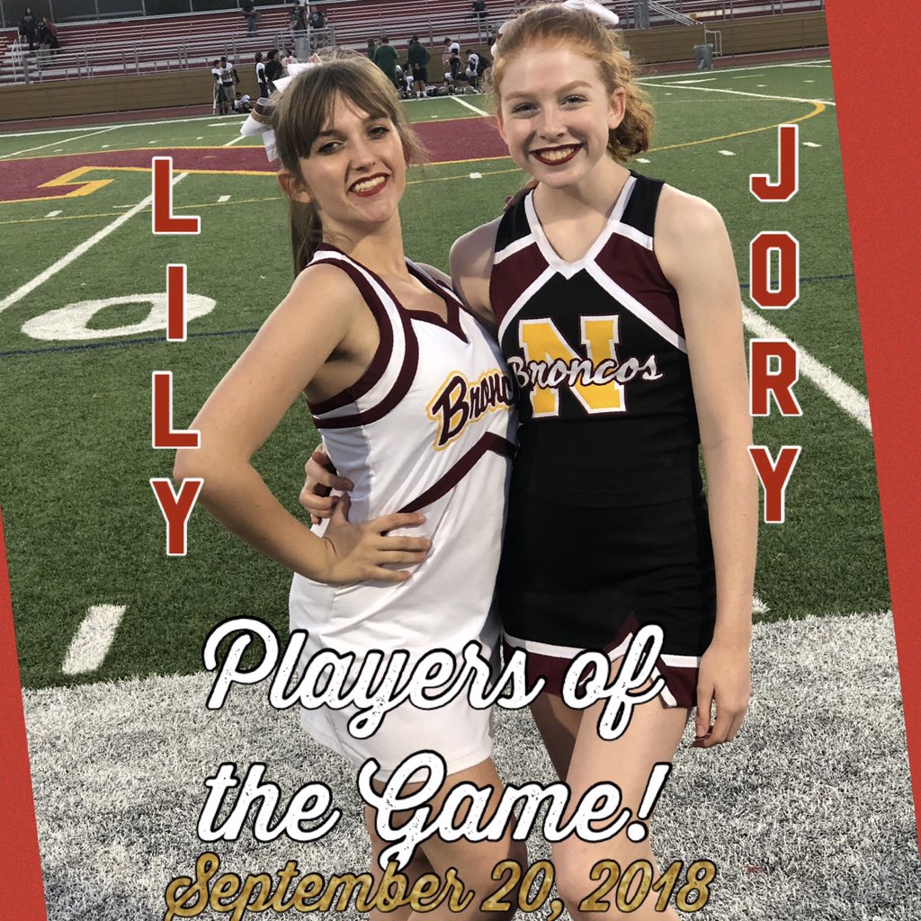NorthgateSpirit's tweet photo. Great Job JV spirit!  Way to support @NGHS_Football on their great win against Concord! Congrats to our players if the game Jory &amp; Lily #northgatespirit #smileitscontagious #broncostrong #broncos https://t.co/1aTKNe2y0e