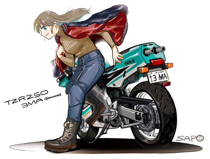 バイクと女の子シリーズのtwitterイラスト検索結果 古い順