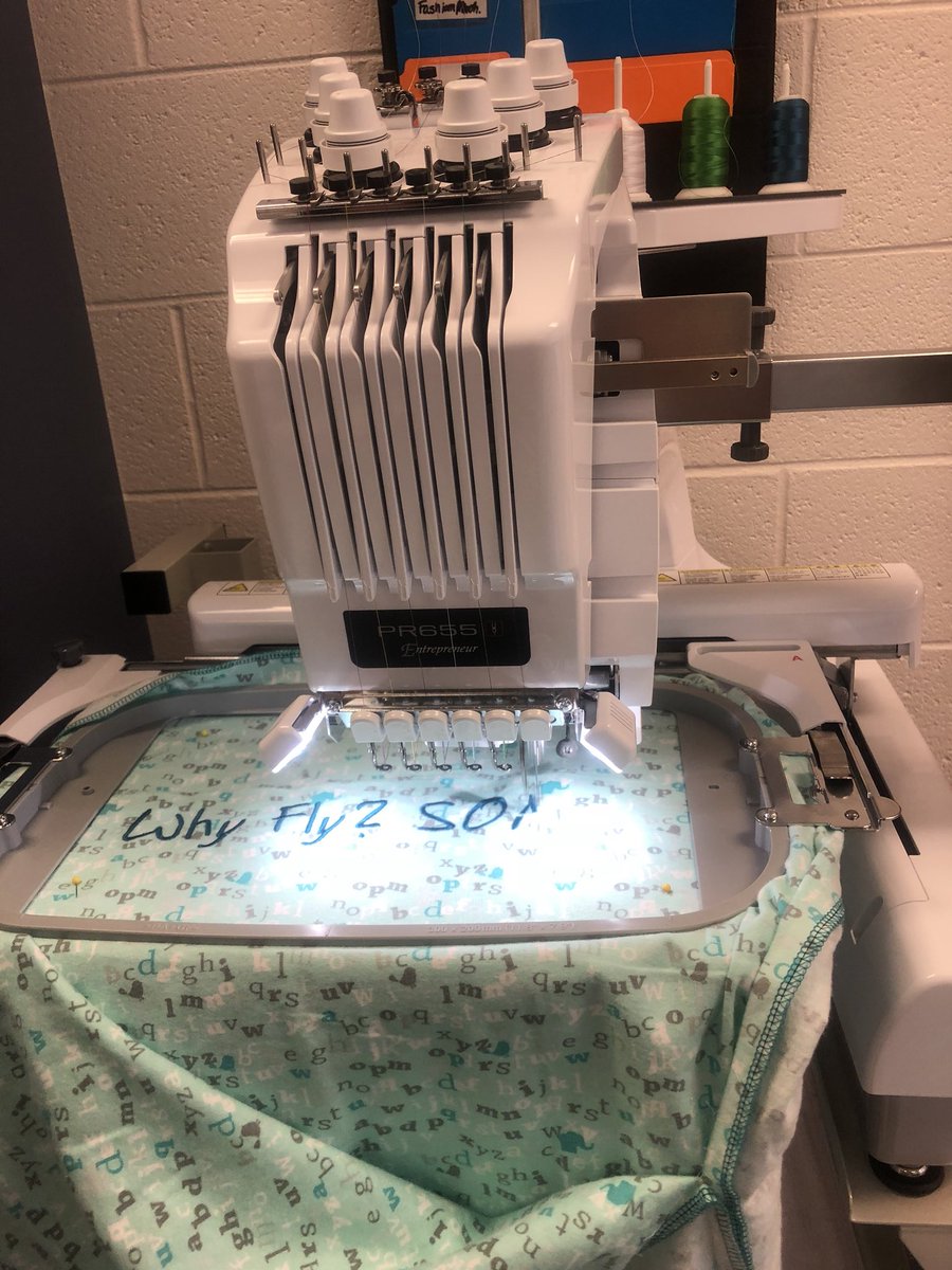 mlthrelkeld's tweet photo. A huge thank you to @bynum2009! We r putting the new embroidery machine 2 work embroidering pillowcases for greenNest that go to kids in our community! Apparel classes don’t just teach sewing! FCS=Life Skills #RaiderFCS #wearepfafftown #RaiderApparel #CTEWorks @BradRoyal_1 https://t.co/twXDZ4KpOj