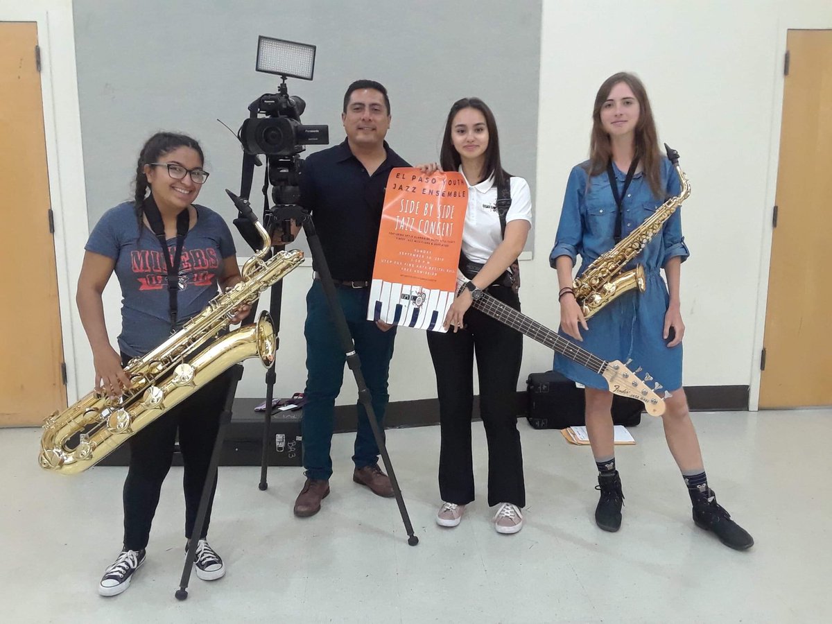 ep_jazz's tweet photo. Thank You @Telemundo @TelemundoEP for the interview and your support to local talent! 🎶🎥 
Don’t miss it at this Friday’s news. #EPYouthJazzEnsemble #Jazz #womeninjazz #jazzgirls #Telemundo https://t.co/FxAuhHXNom