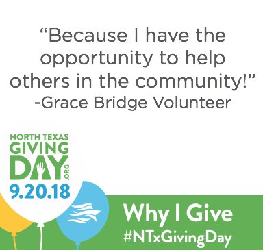 GraceBridgeFB's tweet photo. TWO HOURS LEFT! Give to #GraceBridge today through #NTxGivingDay! Visit https://t.co/M2QR4auTlR. #hopeservedhere https://t.co/1kseja9jTo