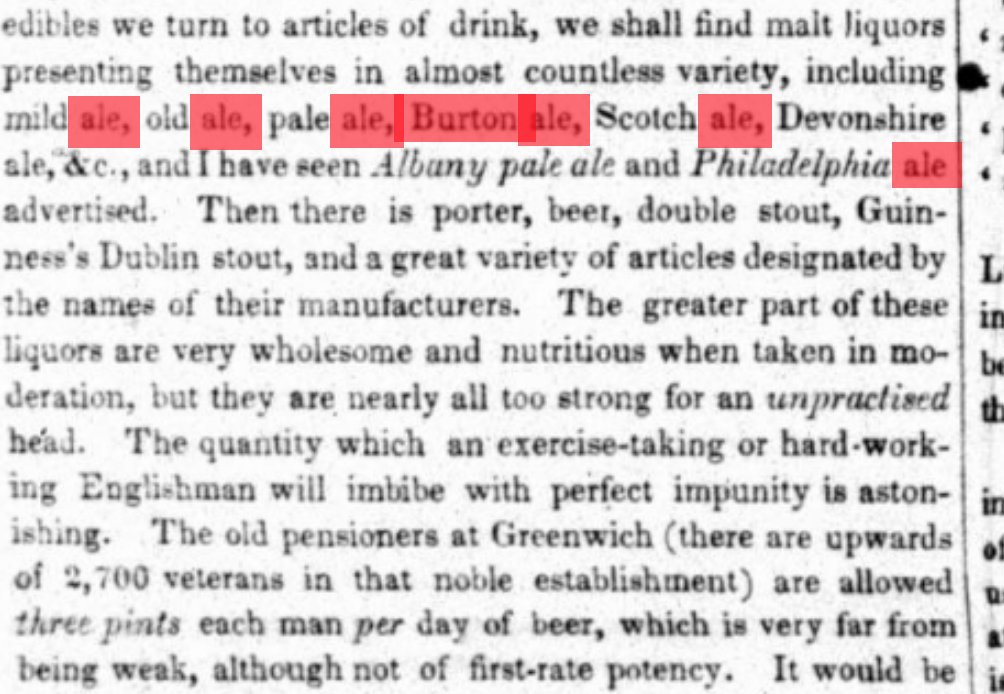 LostLagers's tweet photo. This ad from the Weekly National Intelligencer 7/24/1847 is also a weirdly wonderful piece of #beerhistory #burtonale #devonale #doublestout #porter #albanyale https://t.co/1RJVPACaoV