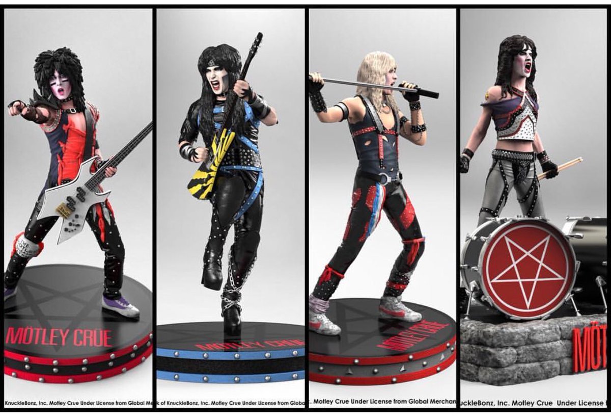 KnuckleBonz's tweet photo. Motley Crue is shipping in October!! 
https://t.co/2IEuEi1j6U

Only 3000 of each statue is made. Highly exclusive, limited edition collectibles. Each is hand-painted, numbered an a certificate of auth on the base. 

@MotleyCrue @NikkiSixx @MrTommyLand @thevinceneil @mrmickmars https://t.co/HV92SsFaui