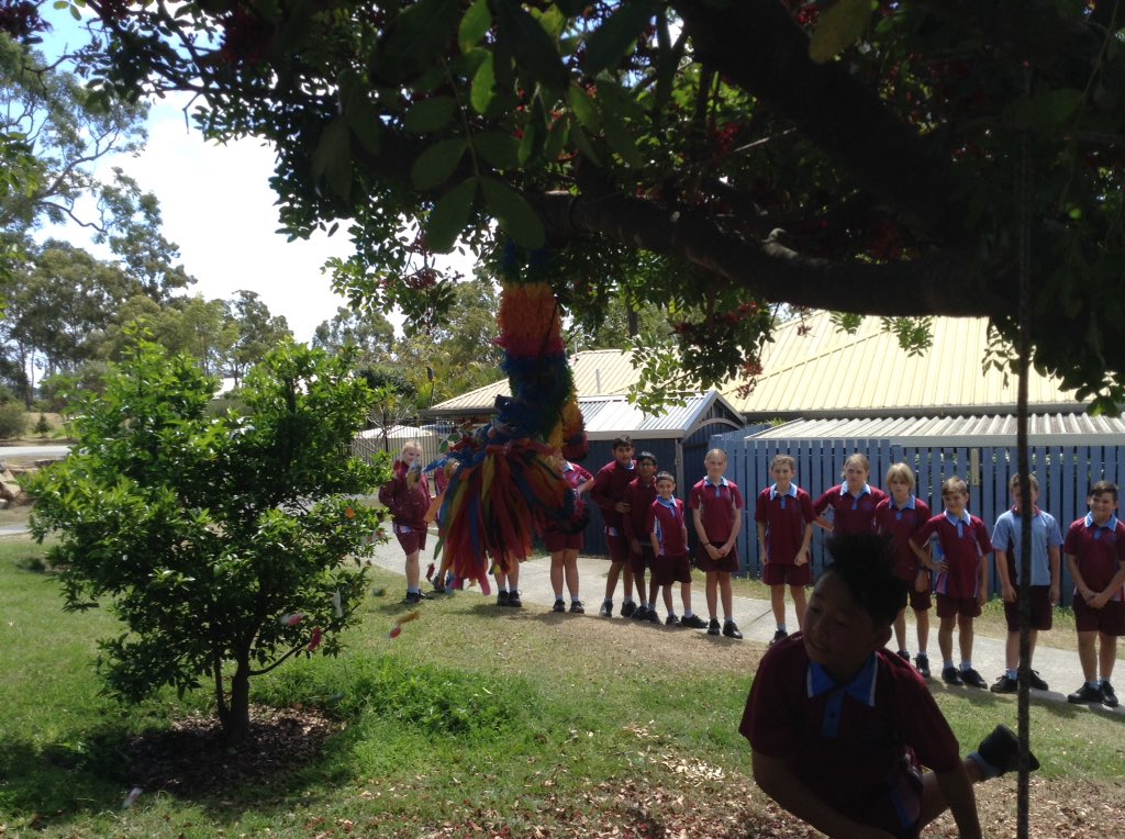 mrgaleasclass's tweet photo. Fun with a Piñata on the last day of school. https://t.co/n5sTvTGAx8