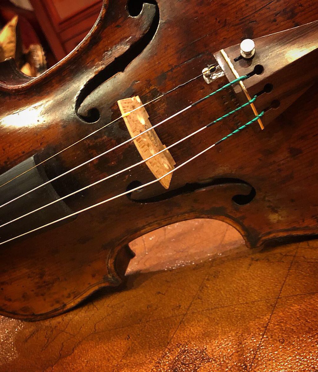 NoMamesSir's tweet photo. So happy i got my violin restored with @antoniostrad 🙌 thank you for the beautiful work https://t.co/ZnSIRWX2qE