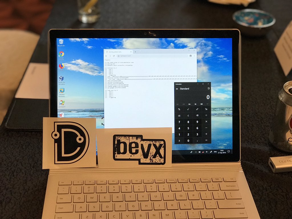 typhooncon's tweet image. Second #Hack2win eXtreme winners, @NedWilliamson @_niklasb, Chrome SBX, working flawlessly, for a total prize of 80,000$USD. Still have 250,000$USD to give out to anyone that can show their skills - disclosure soon via @SecuriTeam_SSD