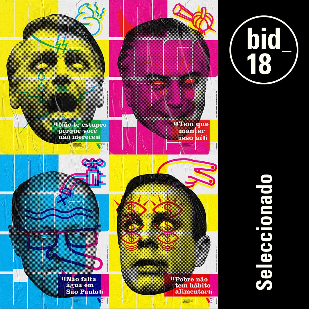 johnnybrito's tweet photo. Acho que não contei aqui na #melhorrede mas o #inimigopublico foi selecionado para a #bid2018 Bienal Iberoamericana de Diseno (novembro, em Madrid)! ✊ #designativista #lambelambe #graphicdesign https://t.co/8u3UMOVQoF