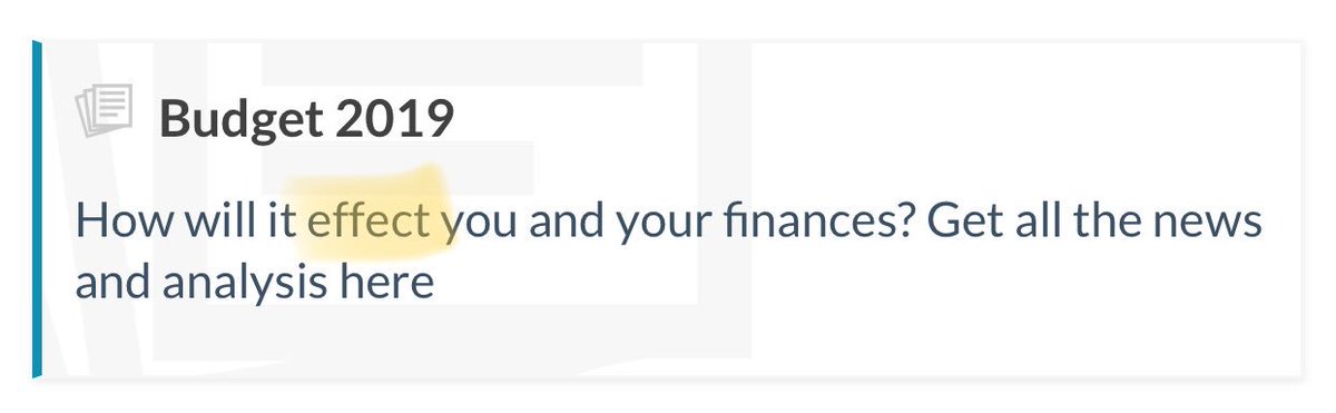 rejoyce1976's tweet image. The paper of record does not know difference between affect &amp;amp; effect #subeditor @IrishTimes