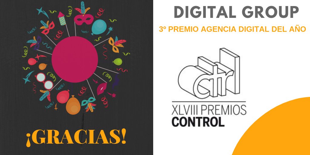 DigitalGroup360's tweet image. Estamos de celebración!!! Un año más, hemos sidos galardonados con el 3er premio a la Mejor Agencia Digital de España. Gracias a todos por vuestro apoyo! En especial a nuestros clientes, sin ellos esto no sería posible!  #PremiosControl #MejorAgenciaDigital #DigitalGroup