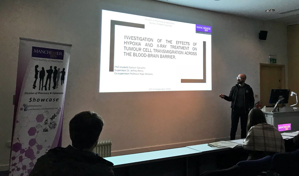 Carlson Carvalho Junior is up next with his talk on hypoxia and tumour movement across the BBB. #DPOPS18