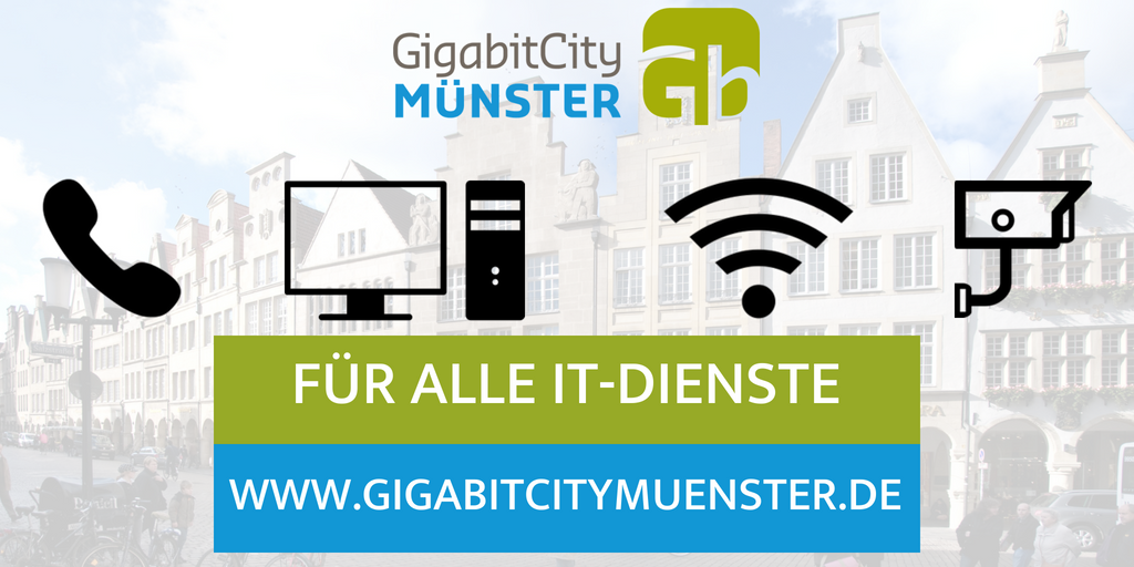 Auf der Suche nach Highspeed-#Internet, #Telefonie oder Backup? Jetzt alles gleichzeitig über einen Anschluss! Jetzt #Glasfaser für Unternehmen in #Münster-#Loddenheide: 1 Gbit/s Glasfaseranschluss für 199 EUR pro Monat! Mehr Informationen finden Sie hier: gigabitcitymuenster.de