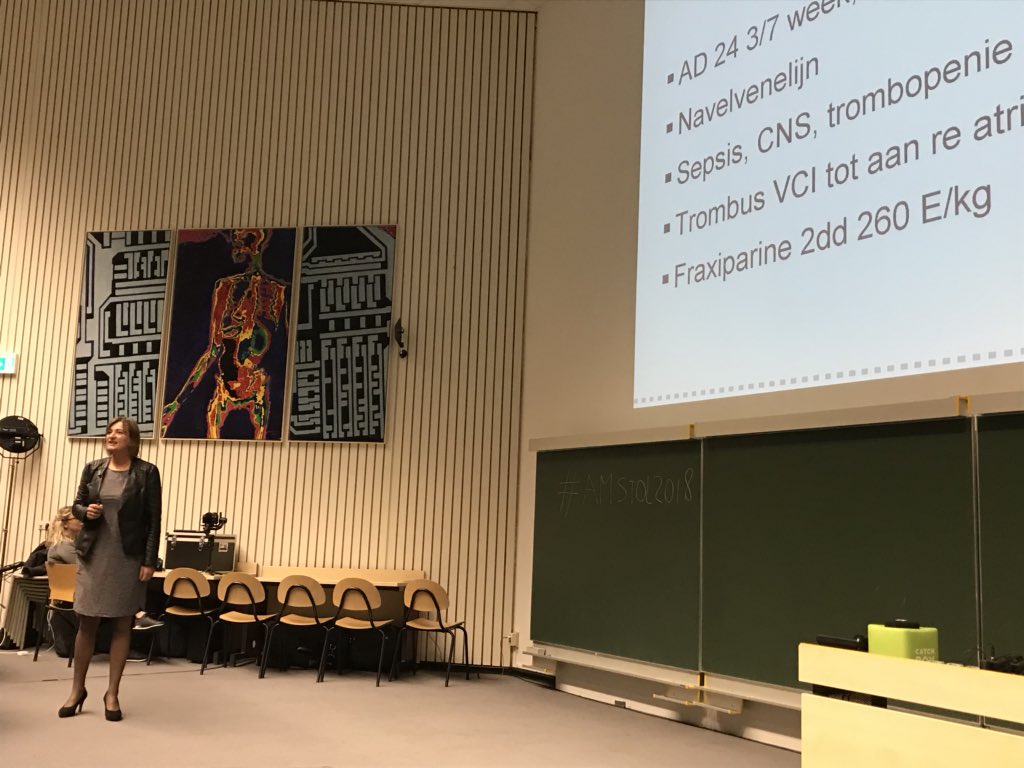 MiddeldorpS's tweet photo. Dr Heleen van Ommen. Pediatrische trombose uit de kinderschoenen. #AMSTOL2018 https://t.co/JBWhMy2Kng