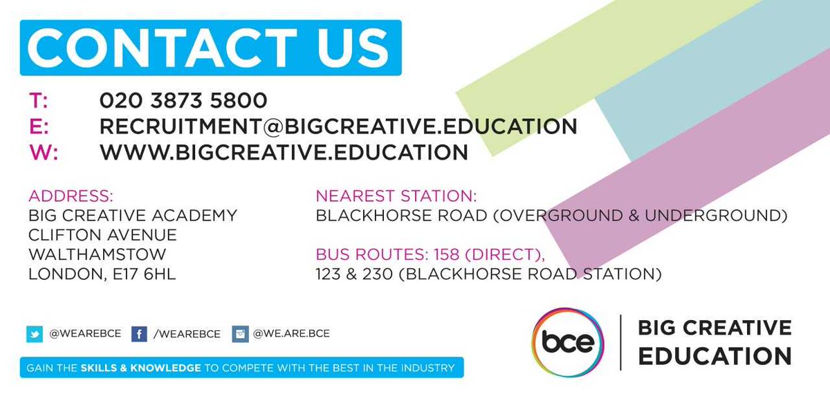 WeAreBCE's tweet photo. Wednesday 17th October!

Don't forget that date as it's when we will be having our Open Evening. Head over to https://t.co/1KOPpBLi3B to reserve your place now!

#FridayFeeling #Walthamstow #OpenEvening #Creative #Courses #gaming #events #music #drama #dance #media #opportunities https://t.co/ilRzbt83eD