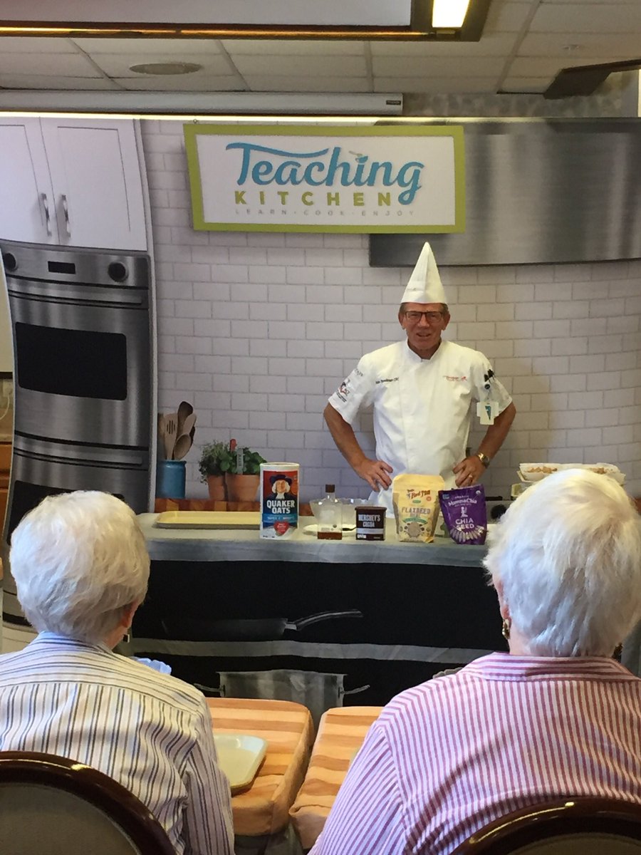 BrianBrookman's tweet photo. This month’s teaching kitchen for Holland Home was no bake energy bites. As much fun to make as they are to eat. @mcl_at @bethebenchmark @MCL_AllIn @MorrisonCLiving @compassgroupusa https://t.co/Fa8SdmL32K