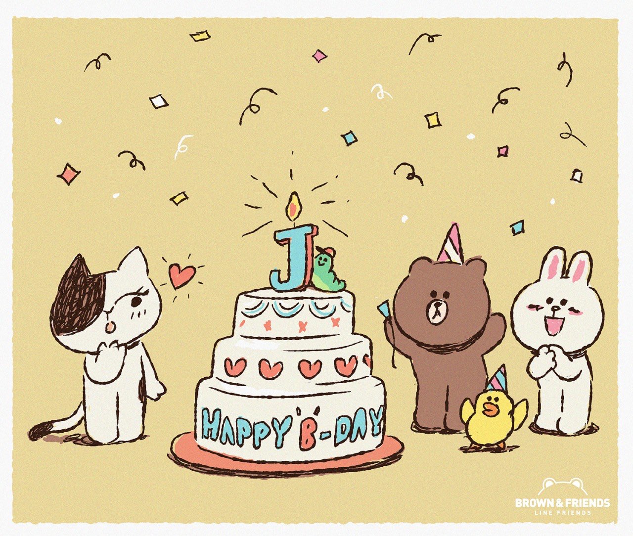 Line Friends Japan ハッピーバースデー ジェシカ Jessica 誕生日 Brown Sally Cony Linefriends T Co Atlp4pwuk9 Twitter