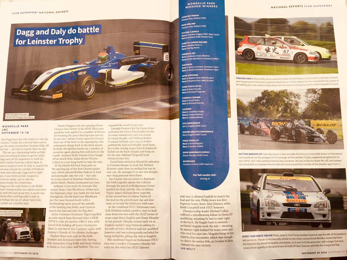 My report on the #LeinsterTrophy in <a href="/autosport/">Autosport</a> &amp; <a href="/MNmotorsport/">Motorsport News</a> with images from <a href="/Chesterpics/">Michael Chester</a>