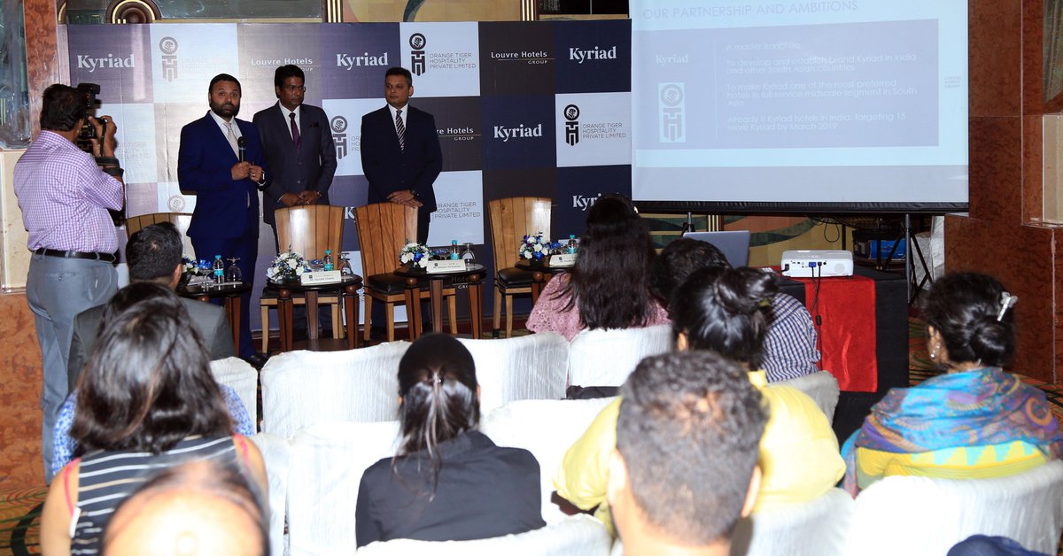 Press Meet announcing the launch of Kyriad India.