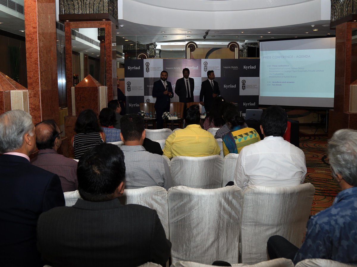 Kyriadindia's tweet photo. Press Meet announcing the launch of Kyriad India. https://t.co/ppRsNZeCcp