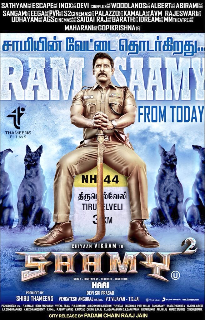 #SaamySquareFromToday
Best wishes for #chiyaanvikram sir❤ @Priyabshankar_f fans 
Wishing for great success for BB movie💪