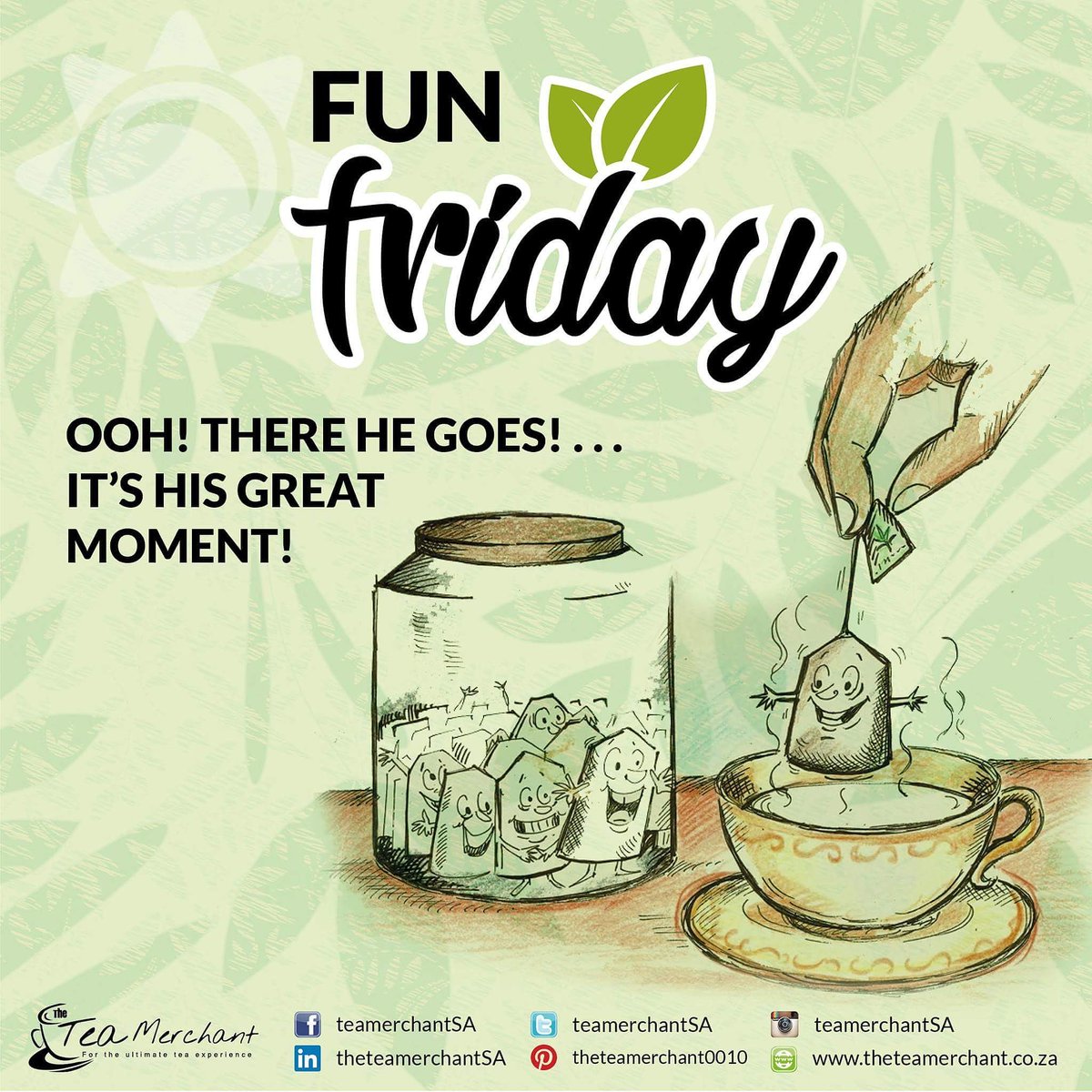 teamerchantSA's tweet photo. Fun Friday #theteamerchant #funfriday #lovetea https://t.co/CmlfG6ARTr