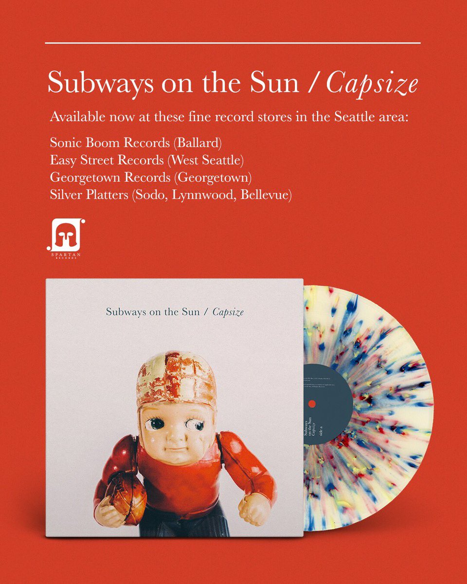 Hey #seattle! Our new album “Capsize” is OUT NOW on <a href="/spartanrecords/">Spartan Records</a>! Get your limited run LP at <a href="/SonicBoomNation/">Sonic Boom Records</a>, <a href="/EasyStRecords/">Easy Street Records</a>, @GeorgetownRecs, &amp; all <a href="/Silver_Platters/">Silver Platters</a> locations!

And, listen to us perform LIVE on <a href="/kexp/">kexp</a> 10/3 at 9:30AM! 

#seattlemusic #pnwmusic #newmusicfriday