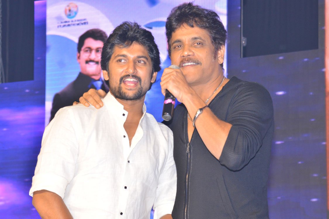soonincinemas's tweet photo. #DevadasAudioLaunch Event.
@iamRashmika @iamnagarjuna @NameisNani @aakanksha_s30 @SriramAdittya @VyjayanthiFilms  @AkhilAkkineni8 #Amala 
#DevaDas #DevaDasTrailer #Nagarjuna #Nani #Sushanth #ANRLivesOn #ANR https://t.co/rY0SJjeFNK