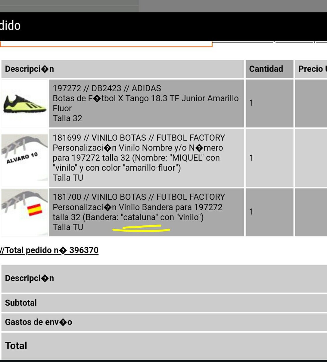 mikelcoba's tweet photo. @futbolfactory @CNICatalunya Compro una botas de fútbol para mí hijo en una tienda de Madrid con la opción del nombre y la bandera Catalana, y ya veo a los de la tienda "nos echamos unas risas a costas del CATALUFO este, ja,ja" suerte del quita esmalte...ala salut i República https://t.co/eO75tdbUId
