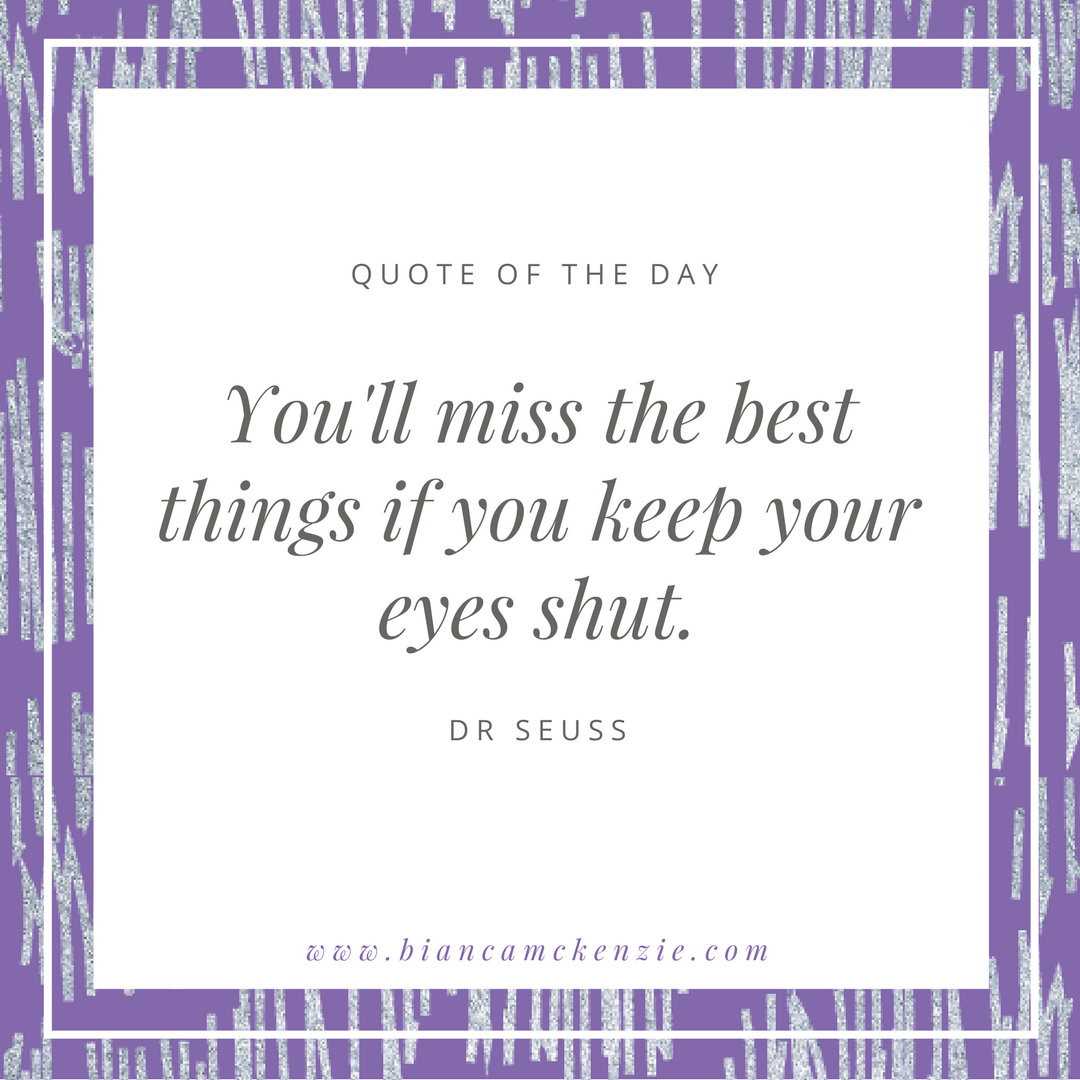 Keep your eyes open...