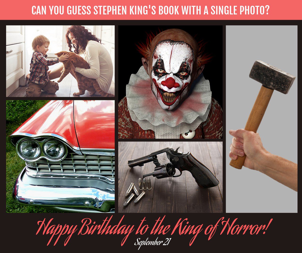 Happy Birthday Stephen King!! Thank you for being such a huge influence on my writing! 