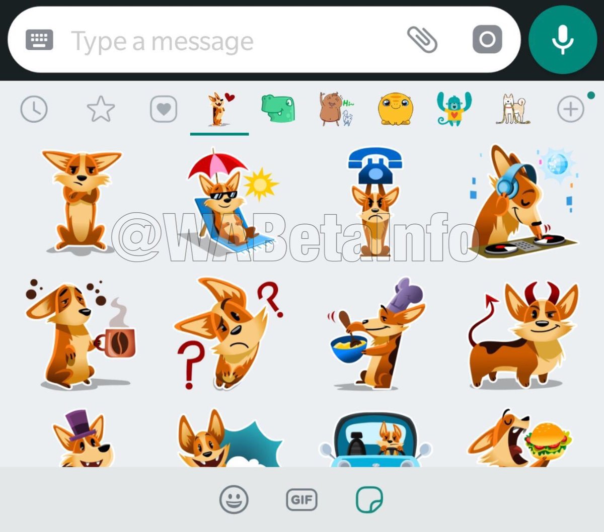 Wabetainfo On Twitter Whatsapp Has Added A New Stickers Pack