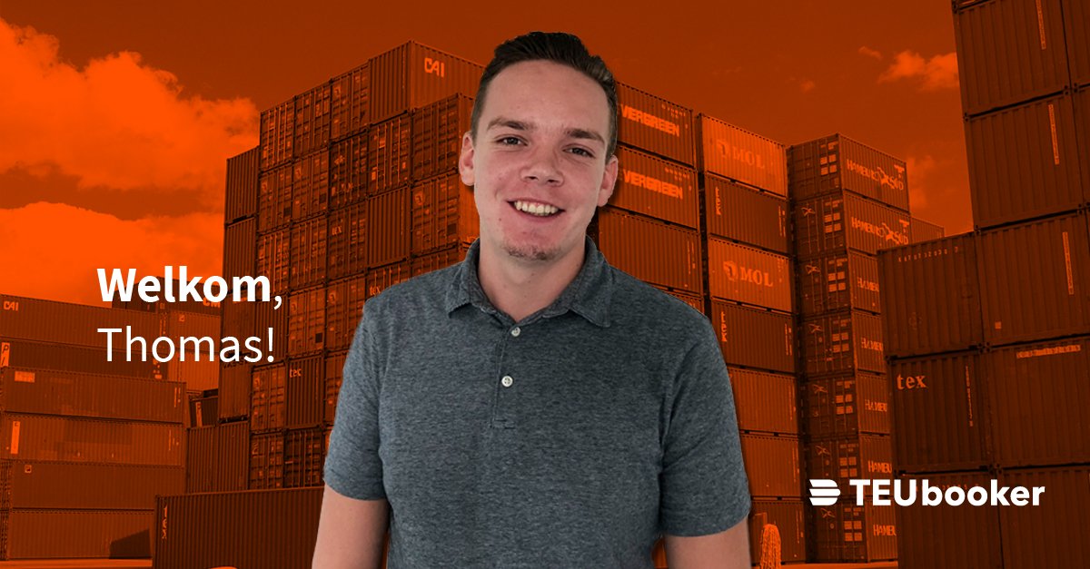 TEUbooker verwelkomt ketelbink Thomas van der Jagt aan boord als booking agent. Zijn doel? Containertransporten van klanten laten vloeien. Thomas is te bereiken via operations@teubooker.com of 010-3070995