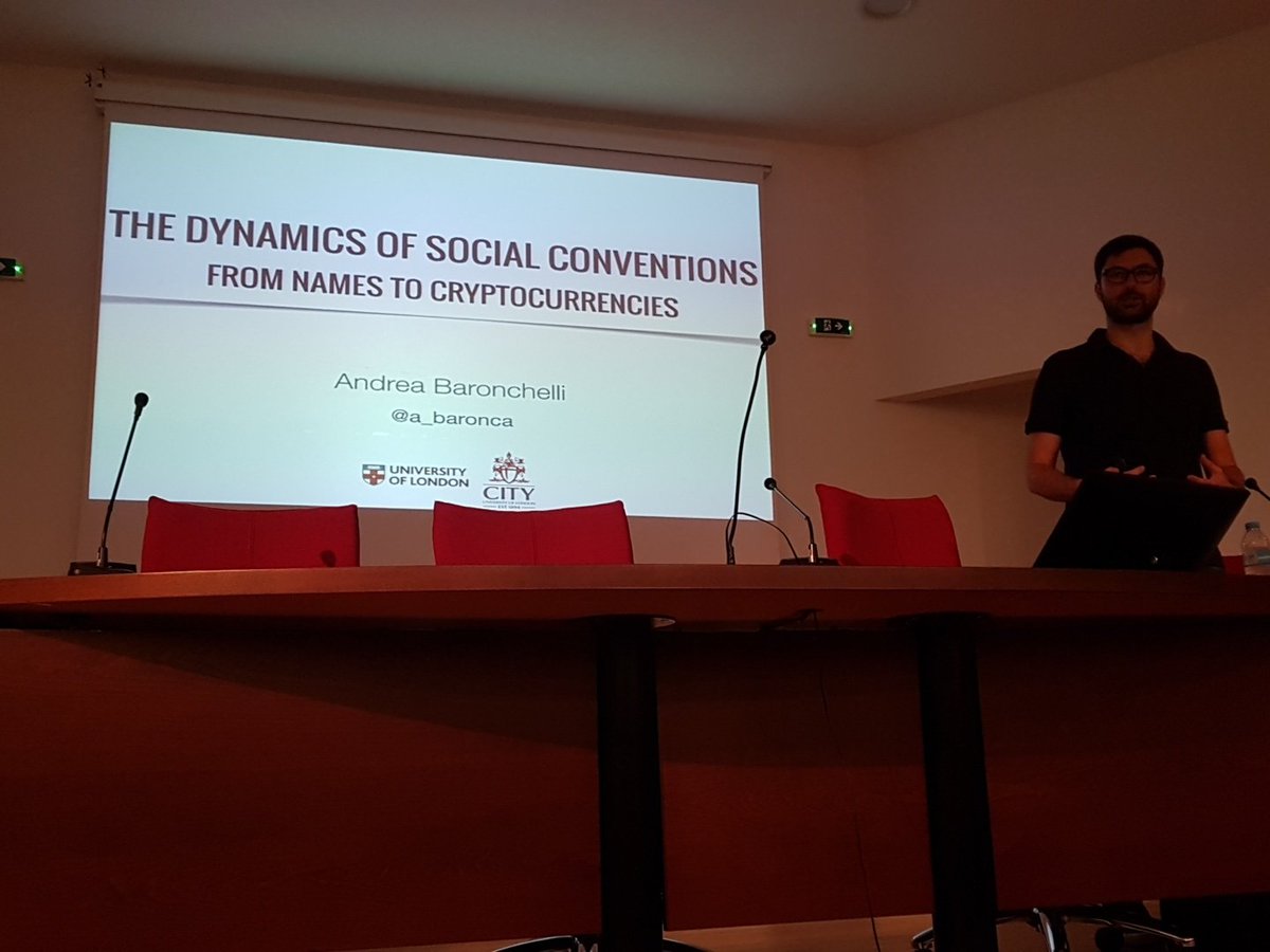 YR_CSS's tweet photo. 'The dynamics of social conventions': our first lecture is by @a_baronca ! #CCSWarmup https://t.co/svminAFUSb