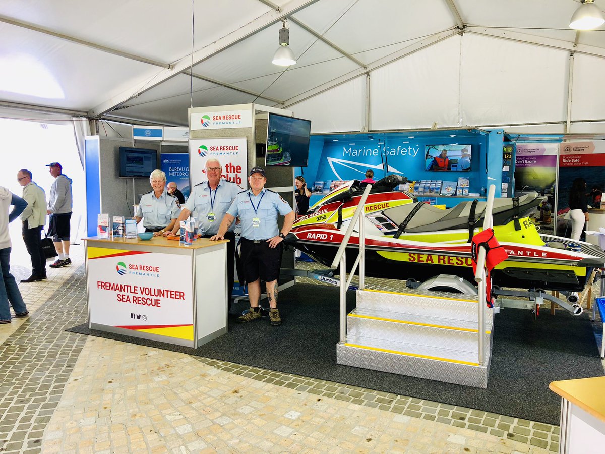 FreoSeaRescue's tweet photo. Come and say hi to us at the 2018 Club Marine Perth International Boat Show this weekend! #perthboatshow #clubmarine https://t.co/b2zyWXc0ur