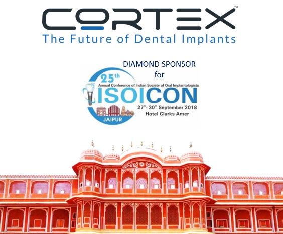 CortexIndia's tweet image. #Cortex #Dental is the Diamond Sponsor of 25th Annual #ISOI #Conference.
#ISOI2018
#Oral #Implantologists
Kindly visit us at Booth G3.