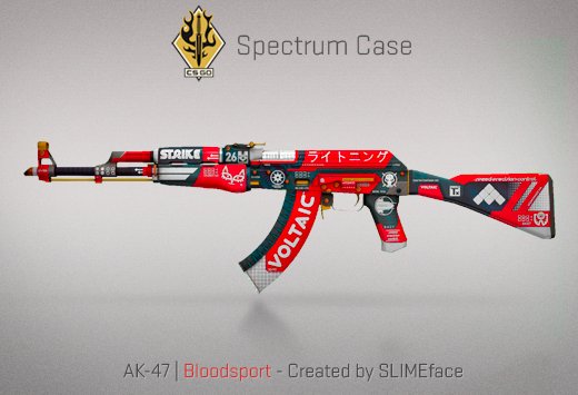 WPdGamers's tweet photo. | SKIN GIVEAWAY | Our fellow Norwegian @FaZe_rainCS and @FaZeClan are aiming for advancement in the London Major against @astralisgg. We are giving away this awesome , AK-47 | Bloodsport (MV 0,08 float). Which team wins the bo3, Faze (RT) vs Astralis (Like) ? #FACEITMajor #csgo https://t.co/posgxTZLuK
