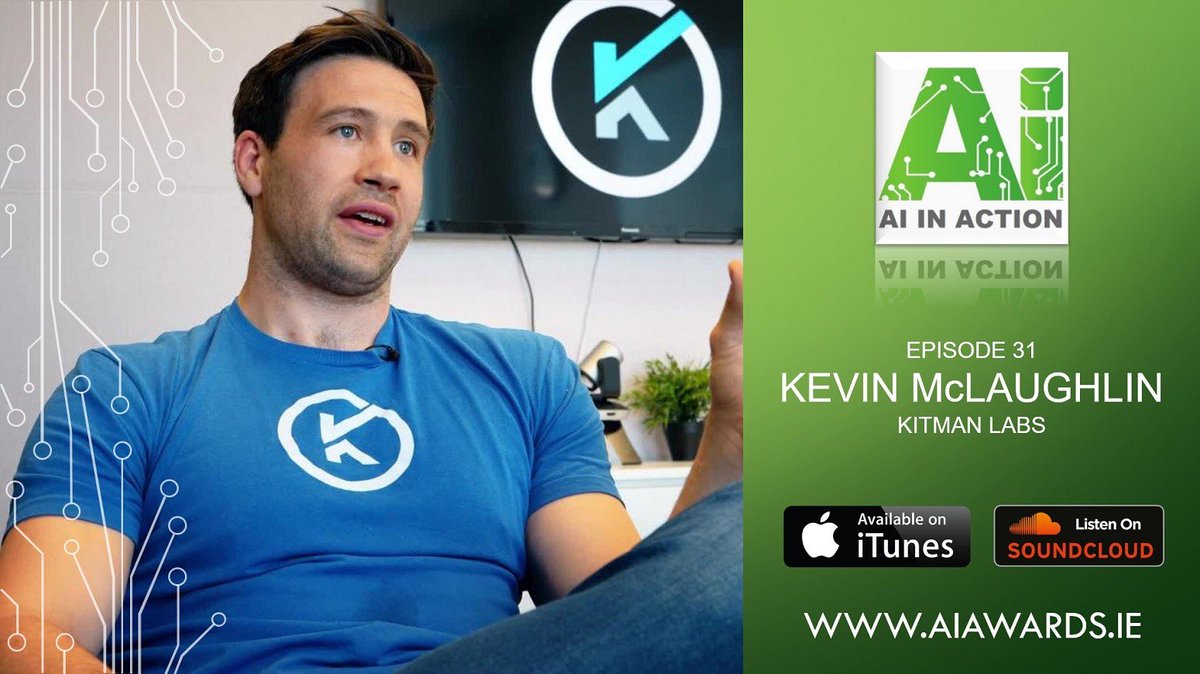 AIAwardsIrl's tweet photo. In episode 31 of #AIinAction @KMcLaughlin6, VP Operations at @KitmanLabs discusses their role with the Irish rugby team, how they help athletes manage their data and much more! Listen now:
https://t.co/c5y654Tjd0 #AIAWARDSIRL #AIIreland #KitmanLabs #AI https://t.co/m2n7gVNvna