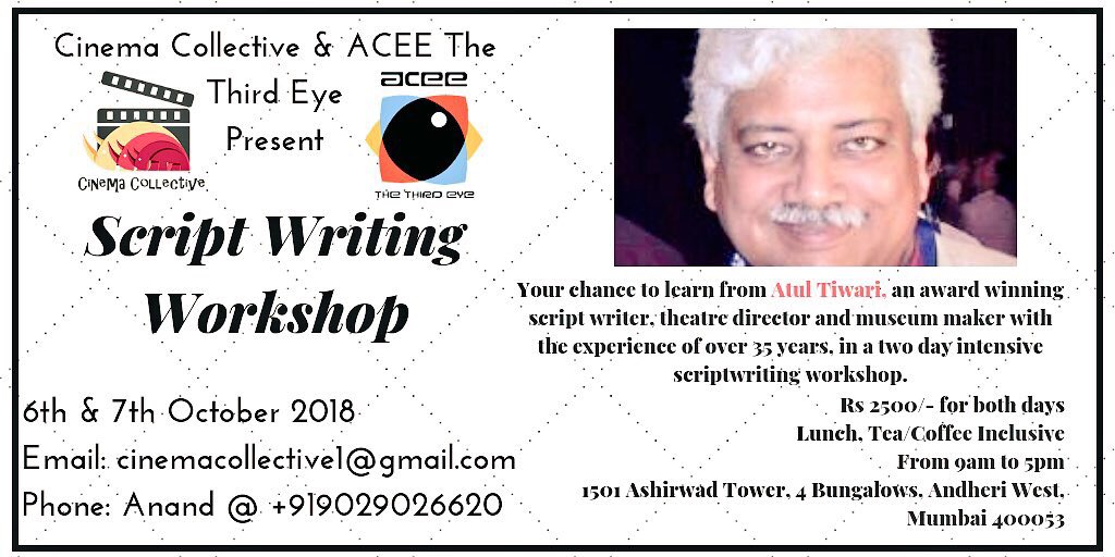 cinemacollecti1's tweet image. #ScriptWritingWorkshop Limited Seats. Register today!