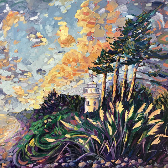 DavidAhernArt's tweet photo. Fresh off the easel... those autumn sunsets at Lepe Beach 🌅 #lepe #lepelighthouse #lepecountrypark #sunset #sunsetpainting #inpasto #impressionism #contemporary #contemporaryart #trees #colour #artist #newforest #lepebeach #affordableart #newforestartist @LepeCountryPark https://t.co/leCACRmDFf